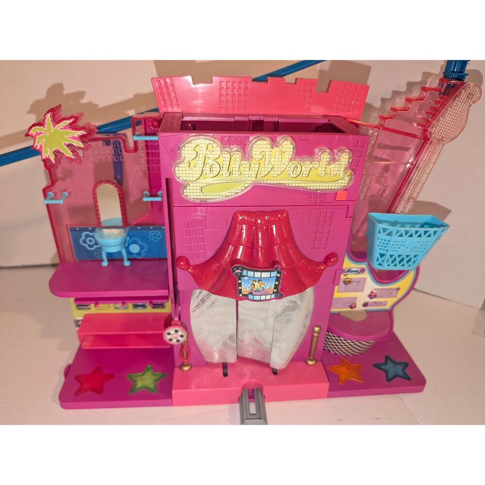 Polly Pocket Polly World Rockin' Theme Park Playset Lights Sounds Near Complete - Picture 2 of 9